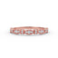 14K Gold Half Eternity Miligrain Diamond Wedding Band