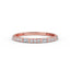 14K Gold Half Eternity Baguette Diamond and Round Diamond Wedding Band