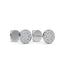 14K Gold Round Diamond Earrings