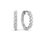 14K Gold Diamond Hoop Earrings