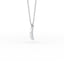 14K Gold Crescent Moon Diamond Necklace