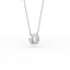 14K Gold Diamond Two Circle Necklace
