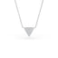14K Gold Diamond Pave Triangle Necklace