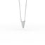 14K Gold Diamond Pave Triangle Necklace