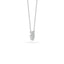 14K Gold Diamond Pave Disc Necklace