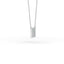 14K Gold Diamond Pave Square Necklace