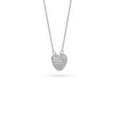 14K Gold Diamond Heart Necklace