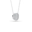 14K Gold Diamond Pave Disc Necklace