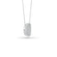 14K Gold Diamond Pave Disc Necklace