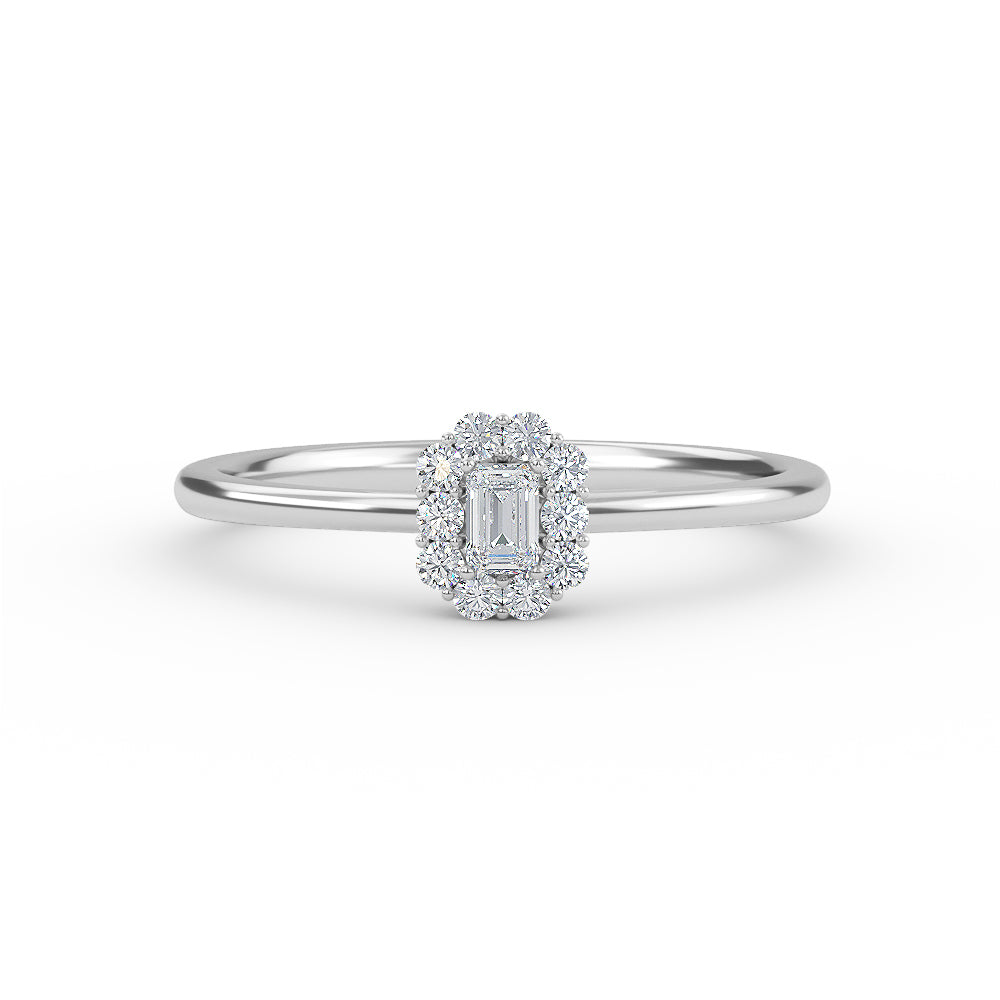 14K Diamond  Gold Engagement Ring
