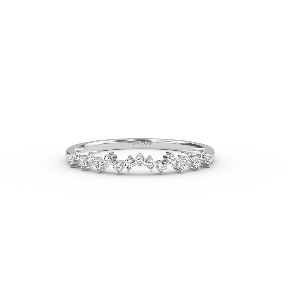 Half Eternity Diamond Wedding Band