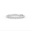 14K Gold Diamond Bead Half Eternity Diamond Wedding Band