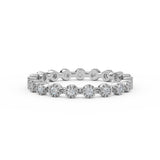 14K Solid Gold Full Eterniy Diamond Wedding Band