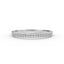 14K Solid Gold Micro Pave Thin Half Eternity Wedding Band