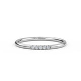 14K Gold Thin Diamond Minimalist Ring