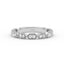 14K Gold Art Deco Round Diamond Wedding Band