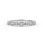 14K Gold Half Eternity Miligrain Diamond Wedding Band