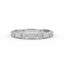 14K Gold Half Eternity  Princess Cut and Round Cut Diamond Wedding Band