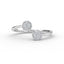 14K Gold Cluster Micro Pave Diamond Wedding Band