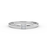 14K Soild  Gold Baguette Diamond Engagement Ring
