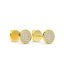 14K Gold Round Diamond Earrings