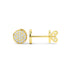 14K Gold Round Diamond Earrings