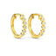 14K Gold Diamond Hoop Earrings