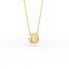 14K Gold Diamond Two Circle Necklace