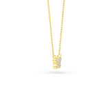 14K Gold Diamond Pave Butterfly Necklace