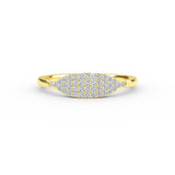14K Solid Gold Diamond Micro Pave Ring