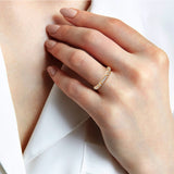14K Solid Gold 2.4MM Miligrain Diamond Wedding Band