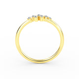 14K Gold Diamond Cluster Ring