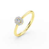 14K Diamond  Gold Engagement Ring