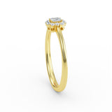 14K Diamond  Gold Engagement Ring