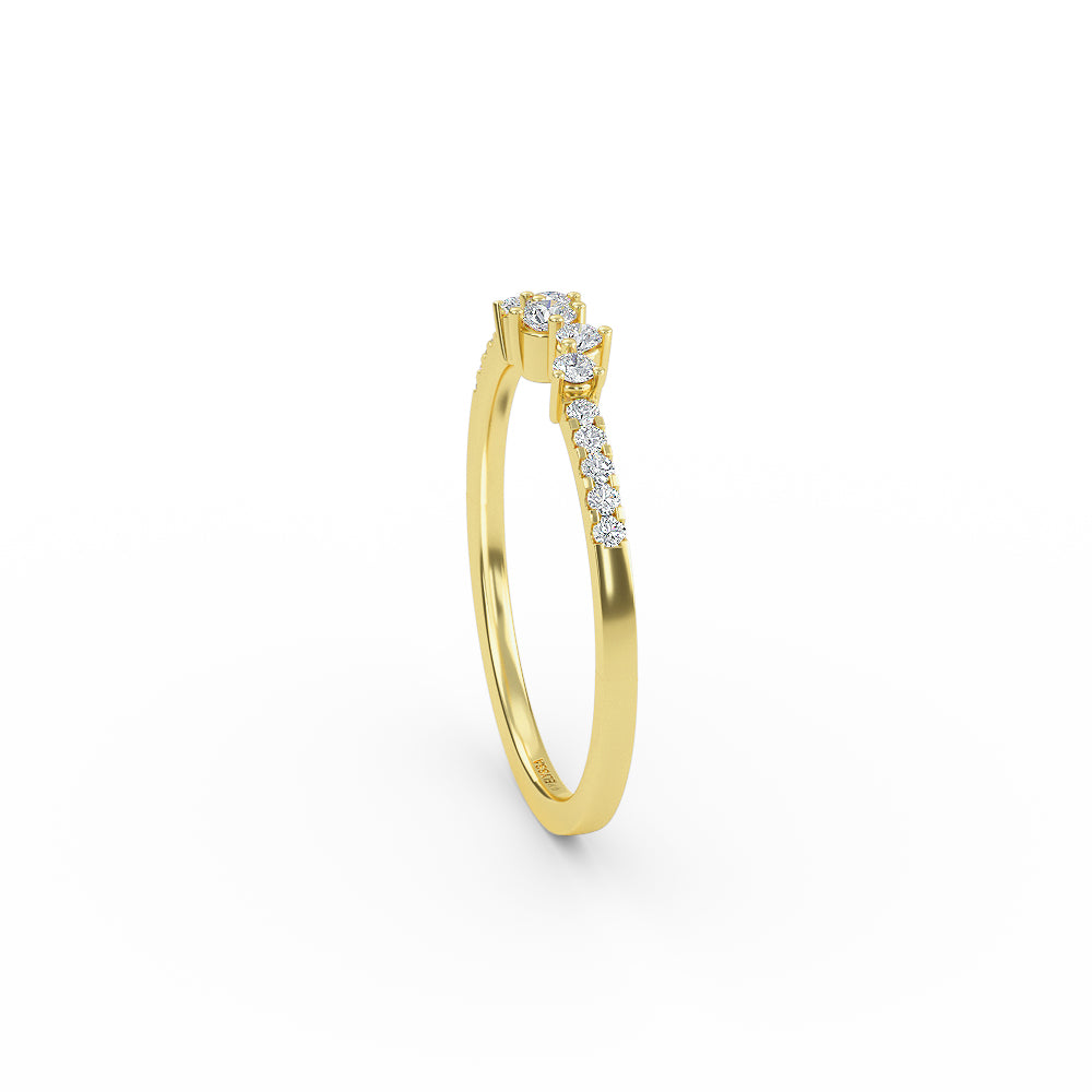 Gold Multi-Stone Diamond Ring