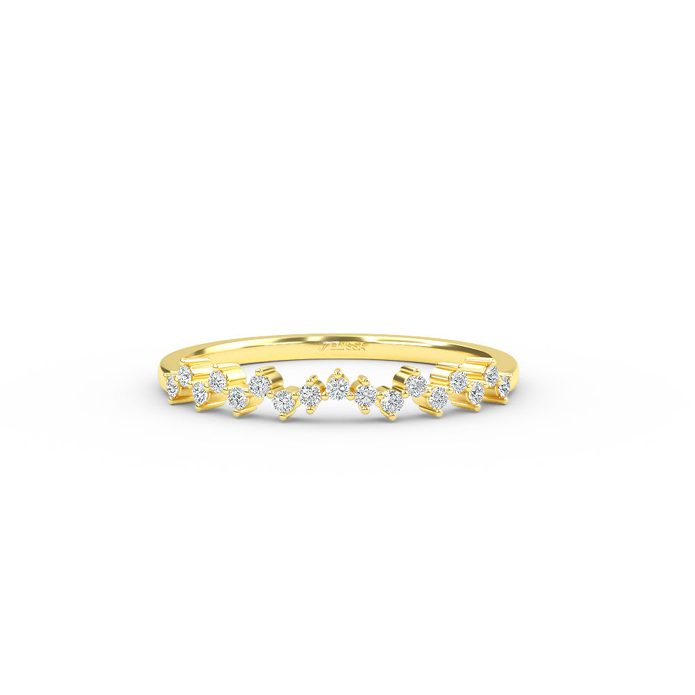 Half Eternity Diamond Wedding Band