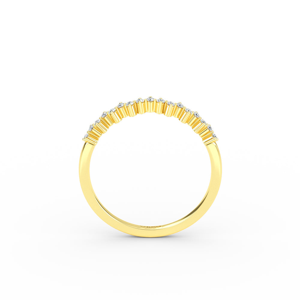 Half Eternity Diamond Wedding Band