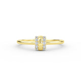 14 K Gold Vertical Bar Diamond Ring