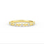 14K Gold Diamond Bead Half Eternity Diamond Wedding Band