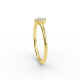 Gold Flower Diamond Ring