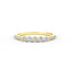 14K Gold 5 Stone Diamond Anniversary Ring