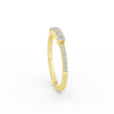 14K Gold 5 Stone Diamond Anniversary Ring