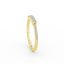 14K Gold 5 Stone Diamond Anniversary Ring