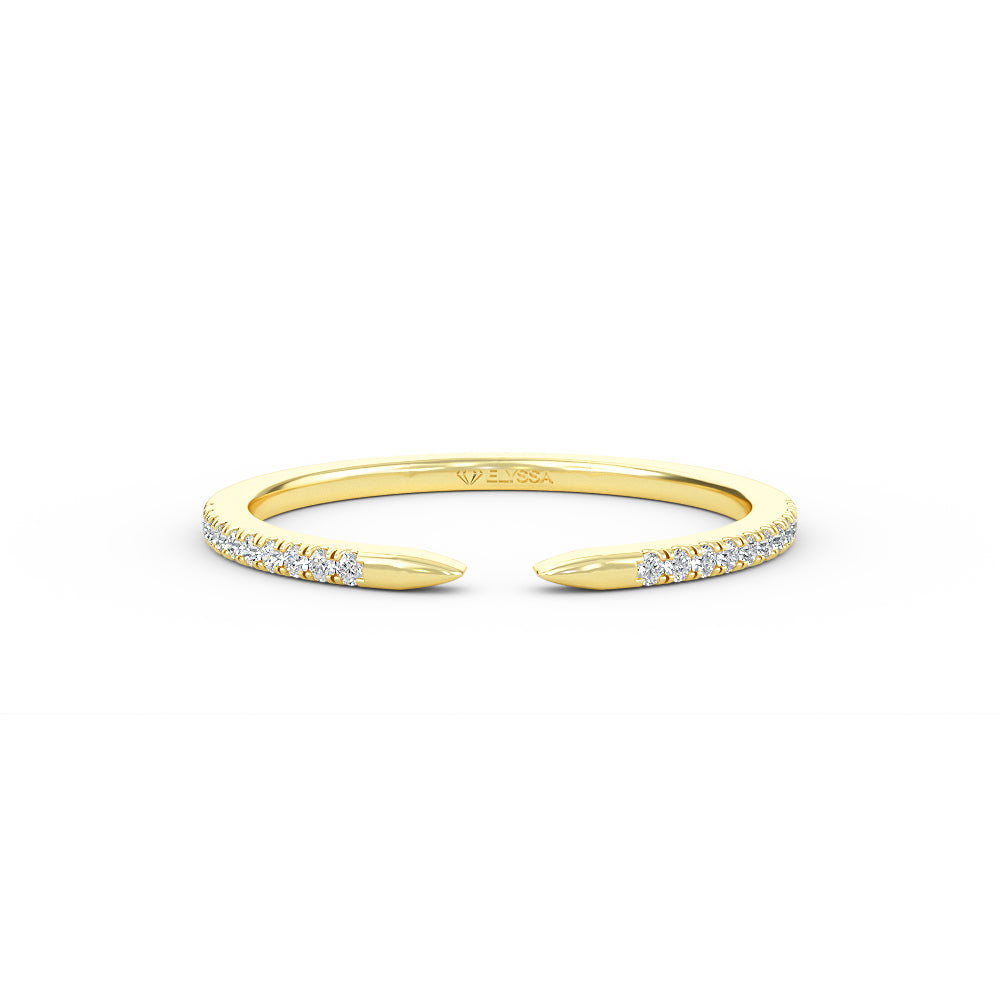 Diamond Cuff Gold Ring