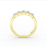 14K Gold 5 Stone Diamond Annivesary Ring