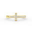 Diamond Cross Gold Ring