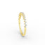 14K Gold Diamond Zig Zag Half Eternity Ring
