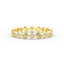 14k Solid Gold Flower 3MM Micro Pave  Diamond Eternity Band