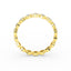 14k Solid Gold Flower 3MM Micro Pave  Diamond Eternity Band