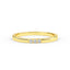14K Gold 1.6MM 3 Stone Diamond Wedding Band
